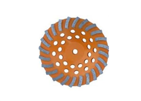 Brown Turbo Diamond Cup Grinding Disc 4.5 Inch Concrete Cup Wheel