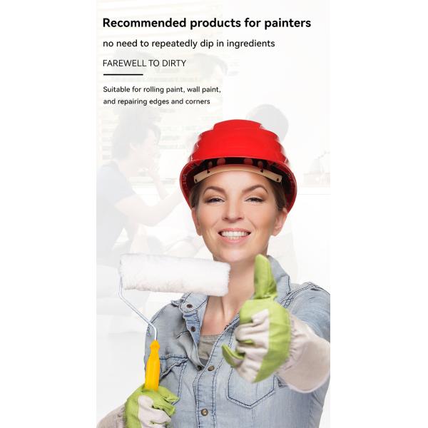 Поддержка на заказ ODM на заказ Цветочное украшение стен мягкая резиновая краска роликовая кисть