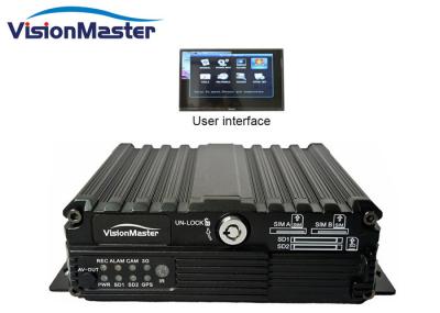 Vehicle 720P Mobile HD DVR With 3G GPS  Aviation Plug 142 * 170 * 50mm Size