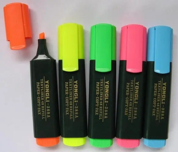 Fluorescent Color Pen Assembly Machine PLC Controlled with Intelligent Point Glue