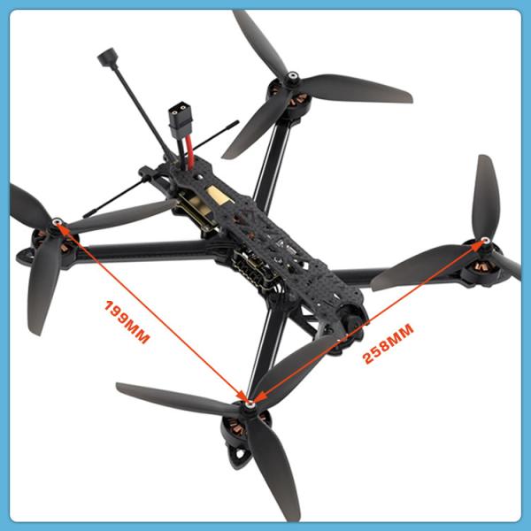 7/8/9/10/13 pouces FPV Drone Charge utile 2kg-6.5Kg FPV Drone de course avec pièces FPV