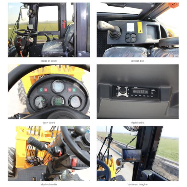 GET - KM15 Heavy Construction Machinery Mini Wheel Loader Long Life Time