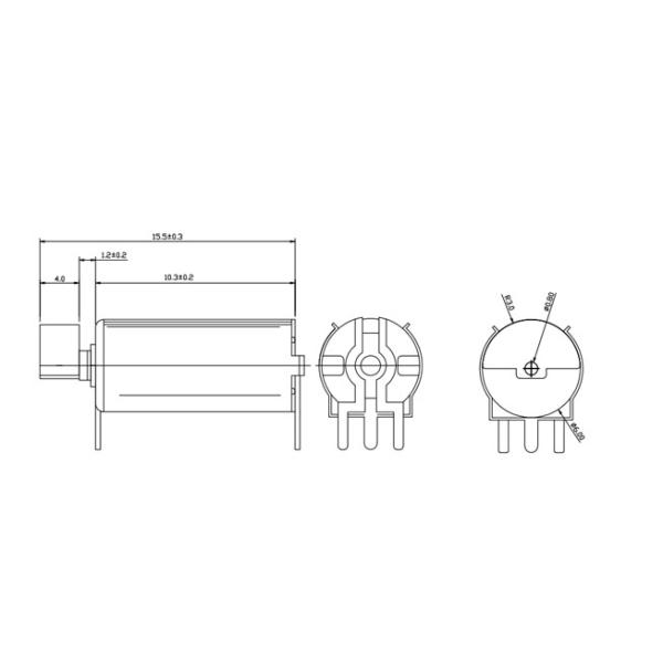 мотор с кронштейном, мини мотор вибрации 6*10mm 3v 3.7v вибрируя для регулятора игры