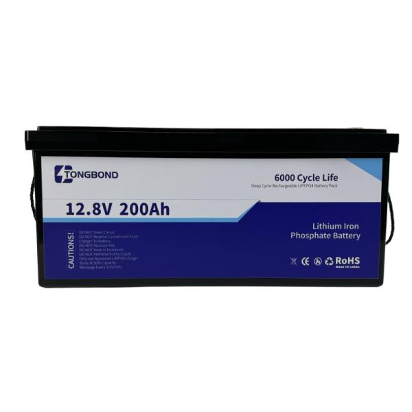 Deep Cycle LiFePO4 Lithium Battery 12.8V 200Ah Intelligent Energy Management
