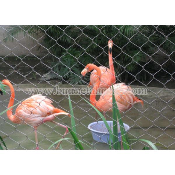 1.2Mm Stainless Steel Ferrule Rope Mesh For Aviary Bird Zoo Mesh