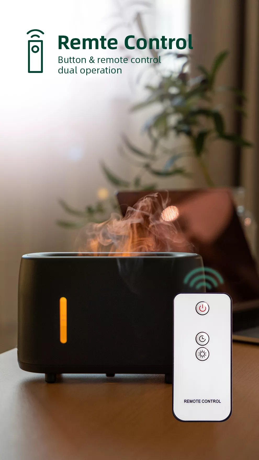 Best Flame Air Mist Humidifier Diffuser 240ml Fire Flame Ultrasonic Aroma Essential Oil Diffuser for Hotels Households Gift