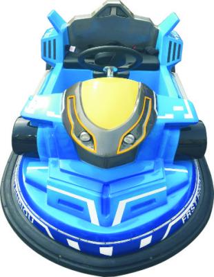 Blue Amusement Bumper Car 2 Player Fiberglass Metal Material LED Headlight