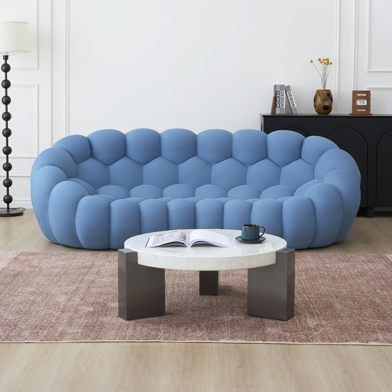 Custom Modern Reclining Upholstered Corner Sofa Set Frameless Boneless Compressed Sofa Living Room