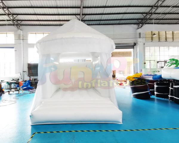Castelo Bouncy branco inflável comercial do OEM para o jardim de infância