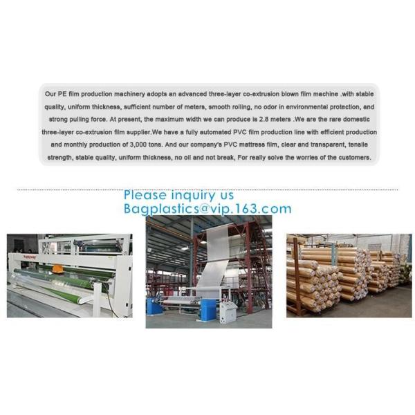 PE Super Clear Film Use For Mattress Film Packing Mattress Roll Packing Machines Cargoes Covering