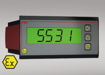 4 Digit 1/8 DIN Loop Powered LCD Indicator PR 5531B Easy Push Button Configuration