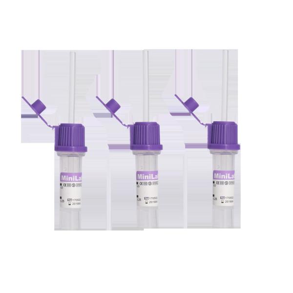 Lavender EDTA Capillary Tubes For Blood Collection K3 EDTA Additive