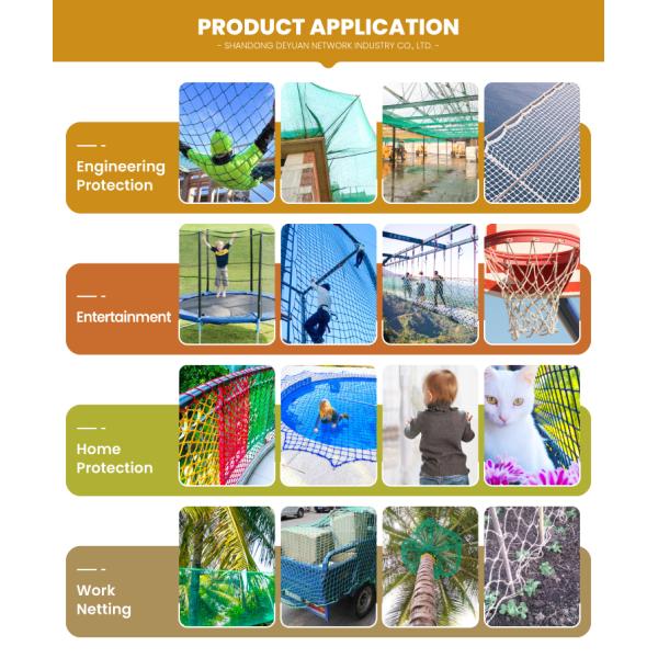 Durable Playground Climbing Net Safety Cover Net Ground Pool Safety Net for Kid Safety