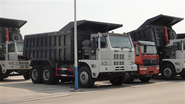 Высокая тележка сброса колеса тела LHD 6X4 10 груза ригидности с 70 тоннами емкости