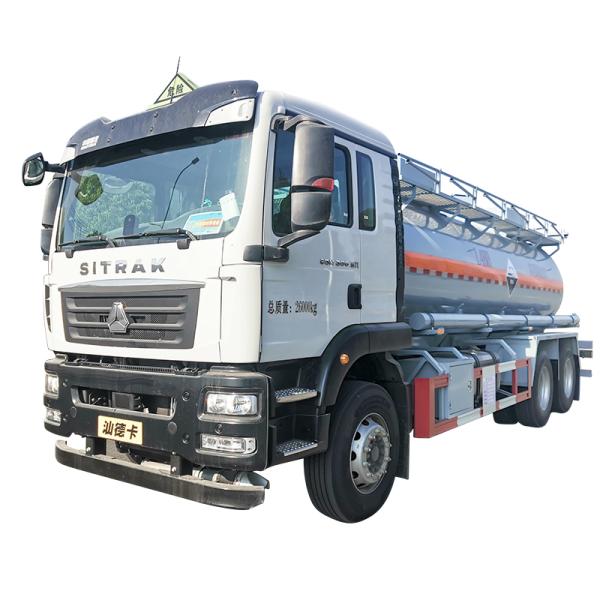 Sinotruk SITRAK 6x4 Cargo Truck For Hydrochloric Acid 13.8m3 252/2100Kw/R/Min Max Net Engine Power