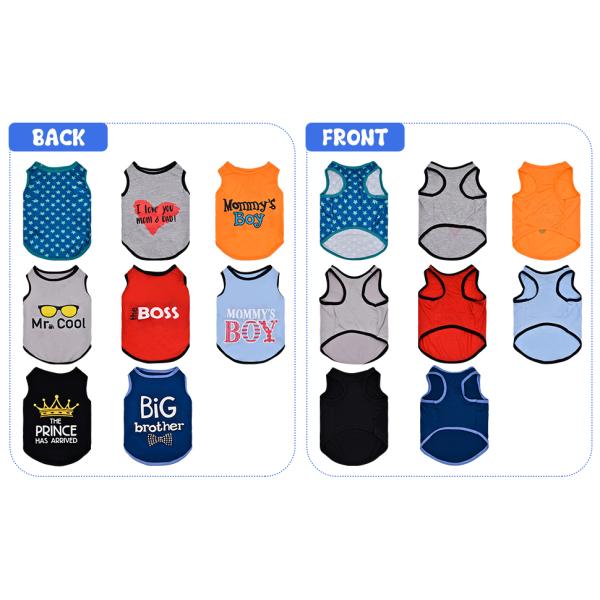 Pet Shirts for Small Dogs Cats,Soft and Breathable Dog Printed Clothes with Cute Patten,Dog Sweatshirt Outfit