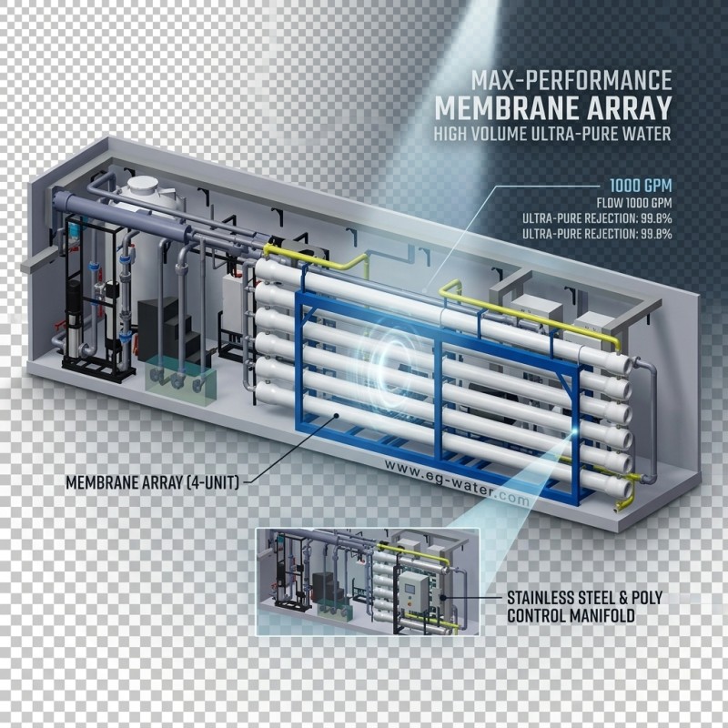 100 TPD Solar Hybrid Containerized RO Pure Water Equipment in 40ft Unit for Seawater Desalination