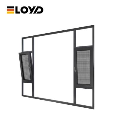 1500x1500 Alumínio Tilt And Turn Window Skylights Top Hang