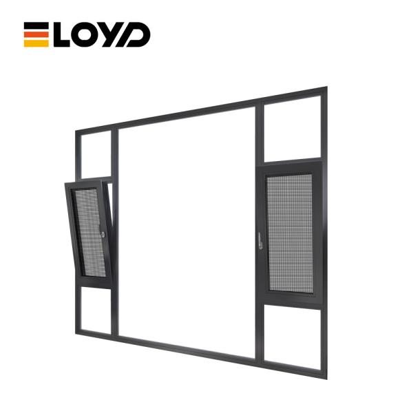1500x1500 Alumínio Tilt And Turn Window Skylights Top Hang