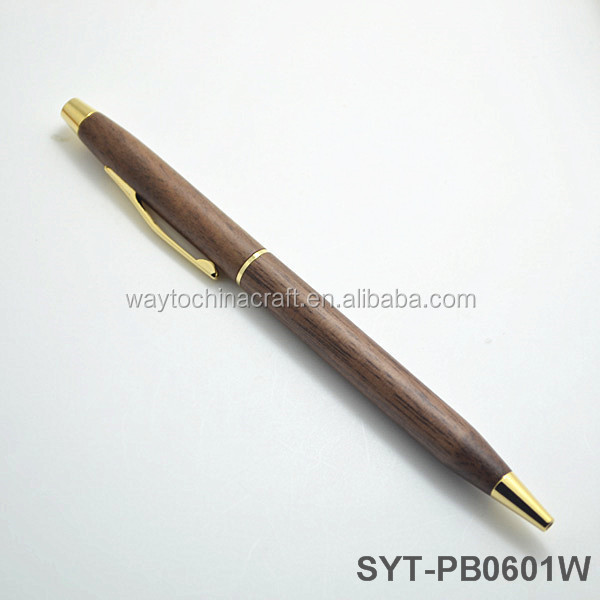 Eco-Friendly and Hign Quality Ballpoint Wooden Writing  Pen for Gift
