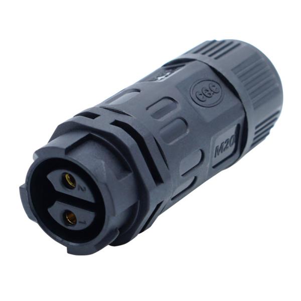 Waterproof M25 4 pin fast push pull 40A connector female plug male socket power connectors