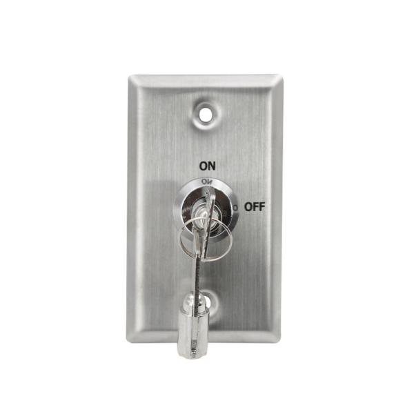 Flush Mounted SPDT Momentary Key Switch ON OFF Sign Customised Logo