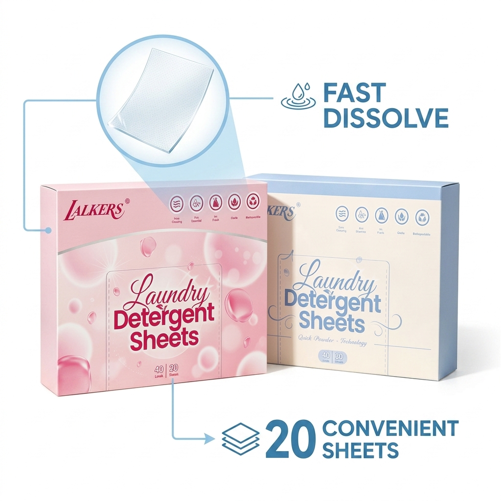 100% Plant Based Eco Laundry Strips with Zero Waste Packaging and Pre-Measured Biodegradable Laundry Sheets