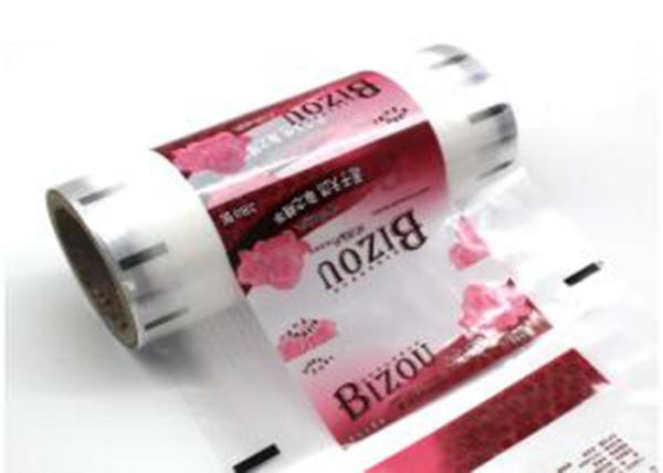 Custom Logo Plastic Packaging Wrap Roll Transparent Laminating For Tissue / Food