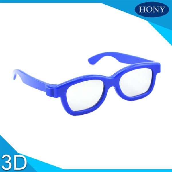 Plastic Kids Polarized 3D Glasses , Disposable Eye Glasses With Colorful Frame