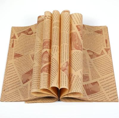 Impressão de papel de Logo Printed Food Safe Wax Flexo para o sanduíche