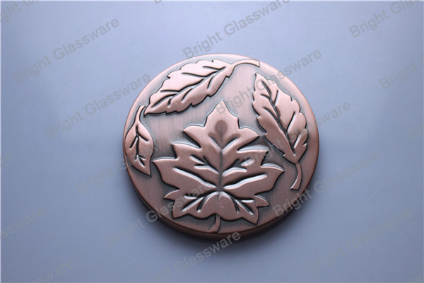 New design luxury brand metal lid for candle jars