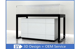 Деревянный стеклянный ювелирный дисплейный шкаф Витрина / ювелирный счетчик