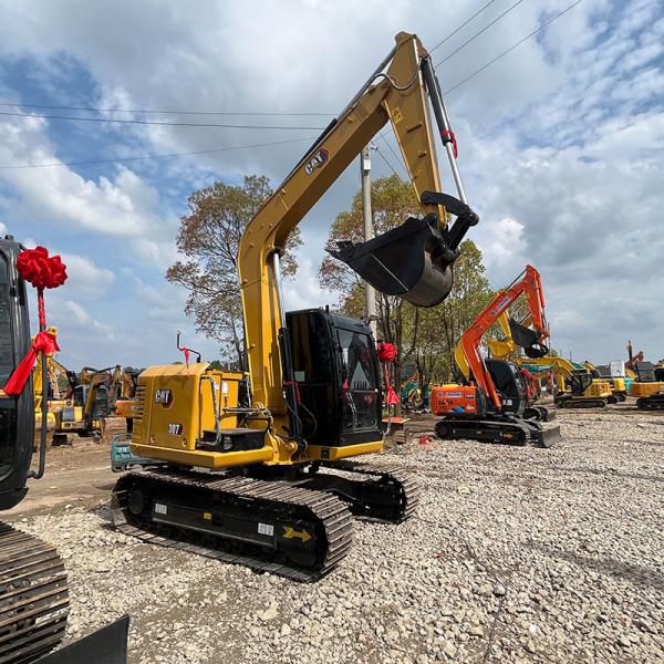 Used Cat307E2 Excavator Cat C2.6 DI Turbo Engine Secondhand Mini Excavator