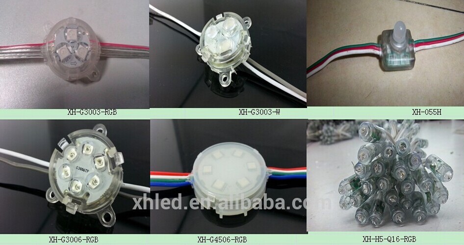 DC 12V 3 шт. SMD 5050 Диффузные RGB LED пиксели, Адресованные RGB LED полосы 30 мм светодиодные пиксельные точечные огни