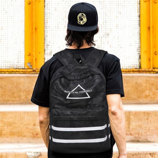 Korean version of the new backpack waterproof nylon backpack camouflage schoolbag for middle school students