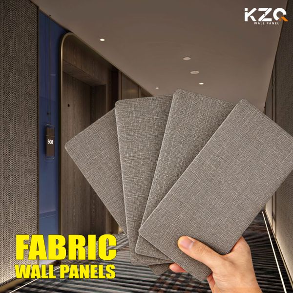 High-Density Fabric Texture PVC Decorative Interior Wall Cladding For Commerce & Entertainment Spaces