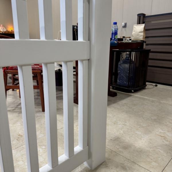 High Strength White Pvc Picket Fence Impact Resistant Tough Fit 8ft Wide