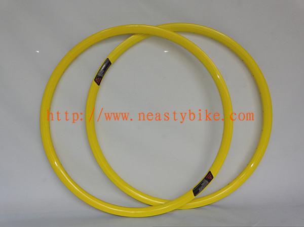 26 MTB bike carbon rims,Full Carbon rims;23mm mountain bicycle wheel and rims（yellow)