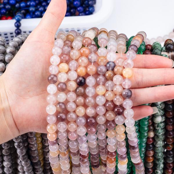 Фиолетовый камень свободные бусы 4 мм полудрагоценные бусы для ювелирных украшений вечеринки