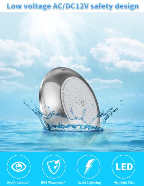 210x28mm nas luzes à terra da piscina, resina encheu a luz subaquática da associação do diodo emissor de luz