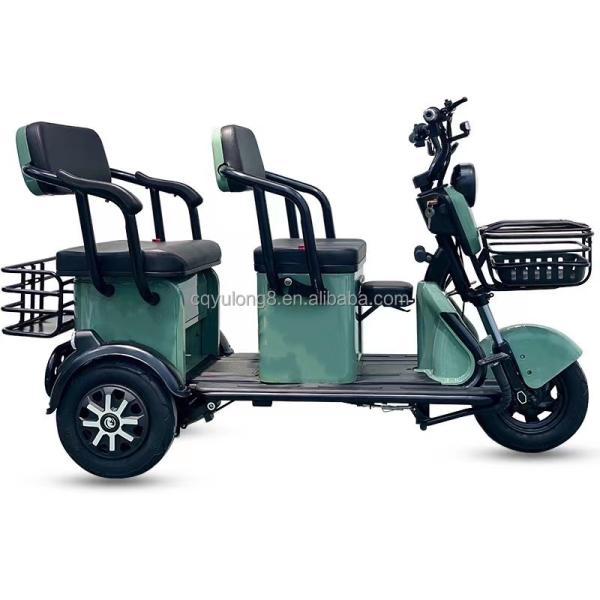 500 Вт пассажирское электромобиль Пожилой трехколесный велосипед с 15-20° способностью и энергией