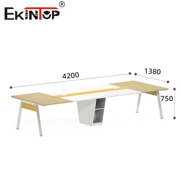Conference Table Современный офисный конференц-стол Деревянный материал Металлические ноги