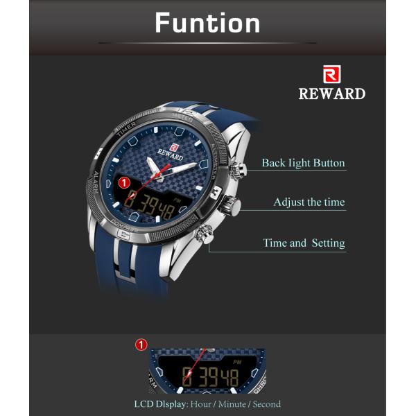 Chinese wholesale Led Display Sport Mens Stainless Steel Watches Alloy Case With Silicon Band