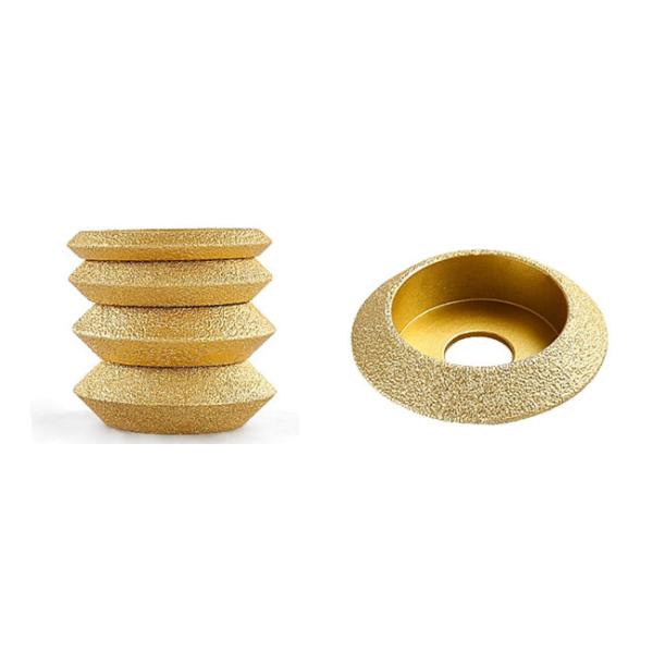 75mm Diamond Hand V Shape Grinding Wheel Vacuum Brazed