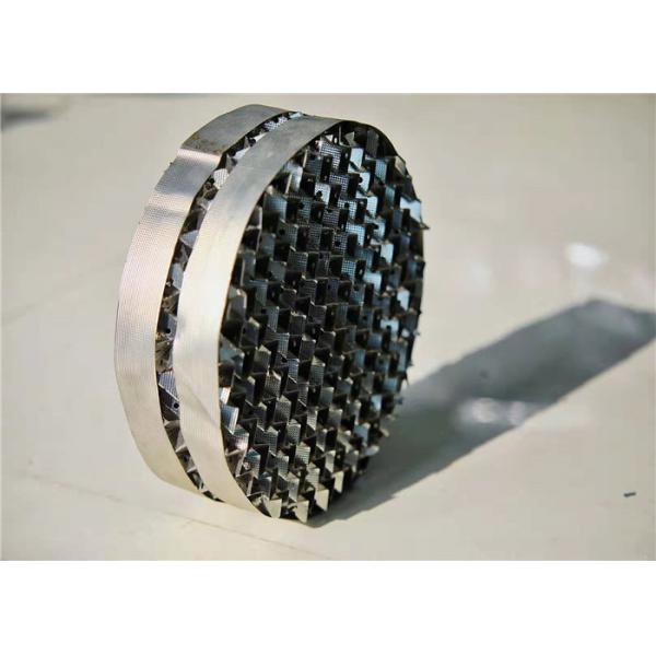 Embalaje estructurado acanalado metal de la torre para la destilación de gaseoso líquido