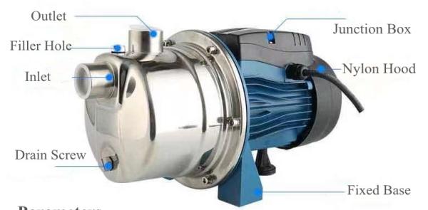 Horizontal DFP-1 Liquid Ring Vacuum Pump 4KW Two Stage  For Electrolytic Zinc