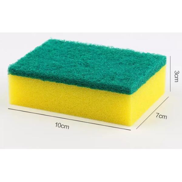 Sponge Rectangle Shape Kitchen Bowl Dish Cleaning Pad Sponge Scrubs