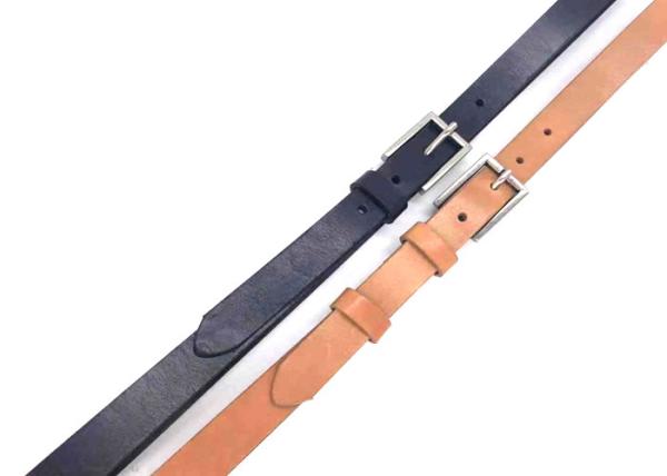 BRACHI Womens Genuine Leather Belt  With Square Metal Buckle 22mm Width