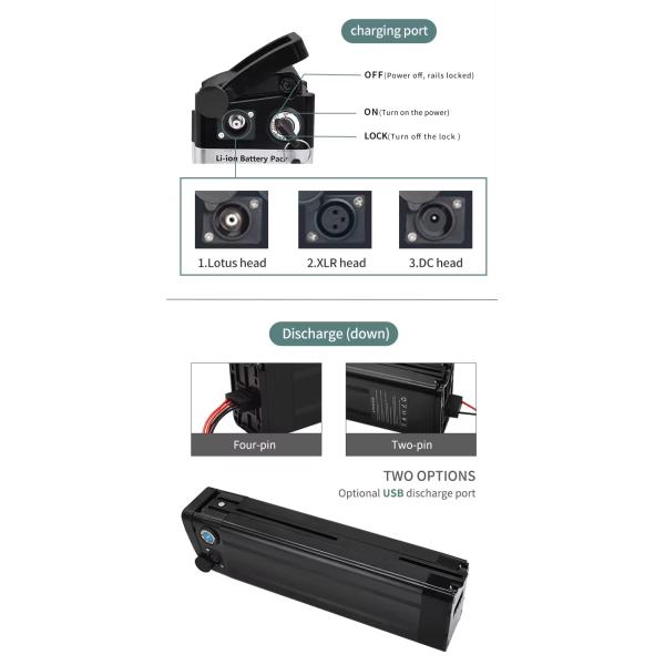 18650 Литий-ионный велосипед электрический велосипед аккумулятор 24V 36V 48V 10Ah 15Ah 20Ah