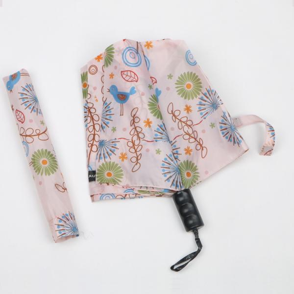Automatic Women'S Two Fold Umbrella 190T Ployester Ladies Telescopic Umbrellas